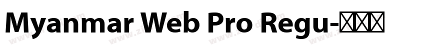 Myanmar Web Pro Regu字体转换